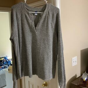Women’s Old Navy brand long sleeved waffle knit shirt